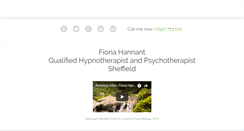 Desktop Screenshot of fionahannanthypnotherapy.co.uk