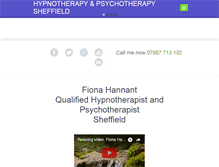 Tablet Screenshot of fionahannanthypnotherapy.co.uk